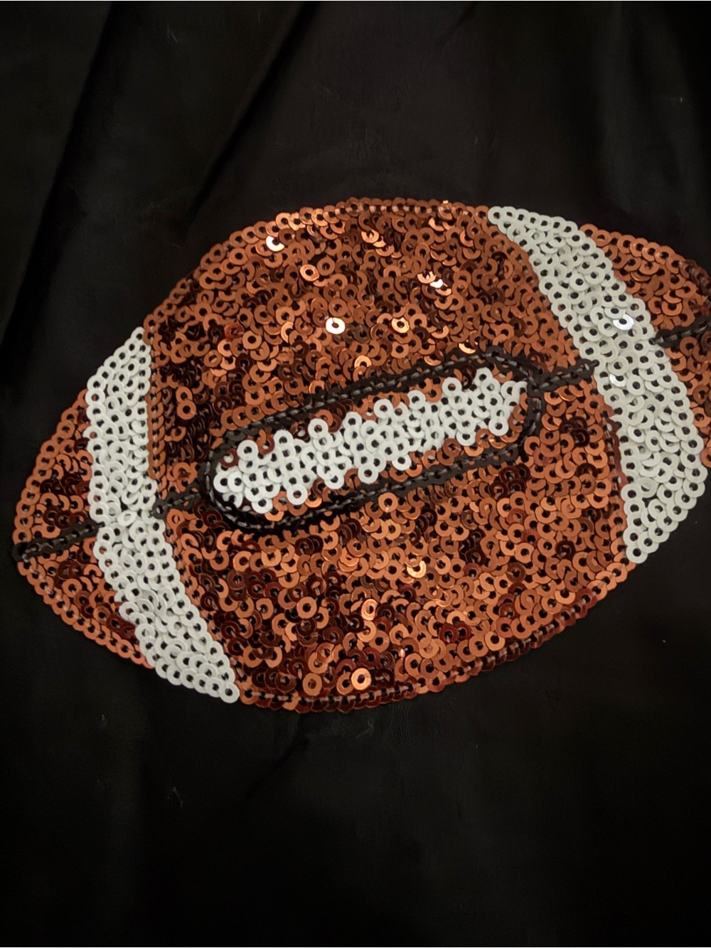 Peach Love California Black Sequin Football Tiered Dress for Women - Picture 4 of 8